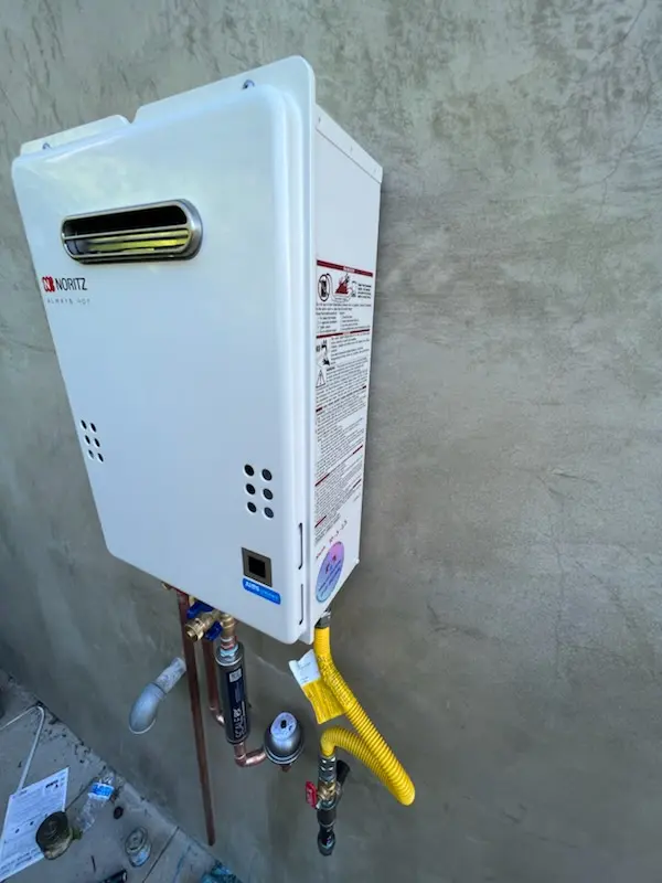 Tankless water heater installation for Walnut Farms homes